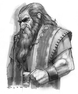 A portrait of a Dwarf